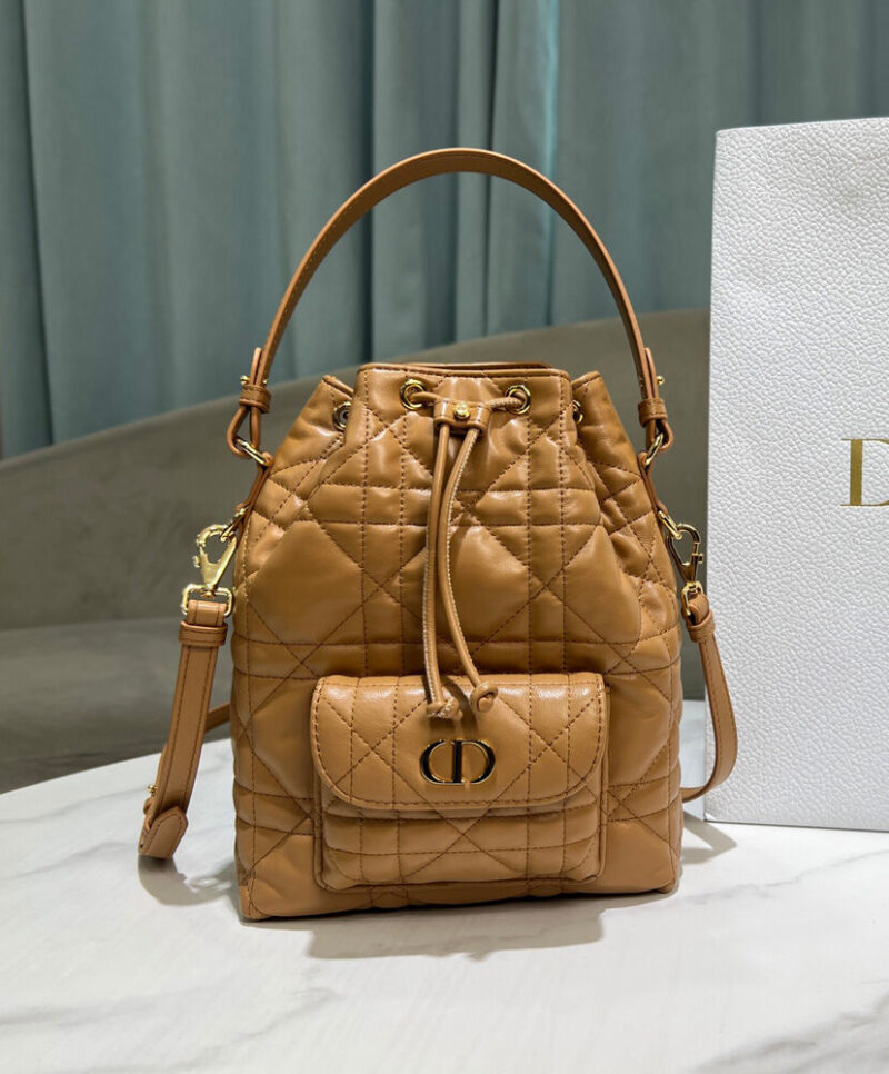 Christian Dior Small Dior Caro Bucket Bag M3372